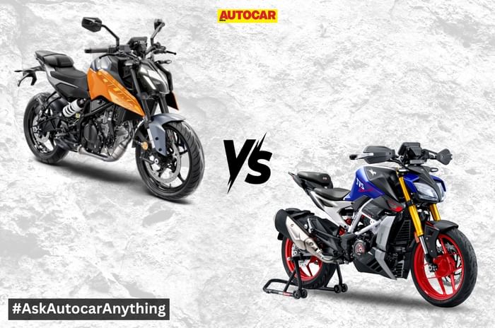 KTM 250 Duke or TVS Apache RTR 310: Which is the better bike for daily commutes? KTM 250 Duke or TVS Apache RTR 310: Which is the better bike for daily commutes?